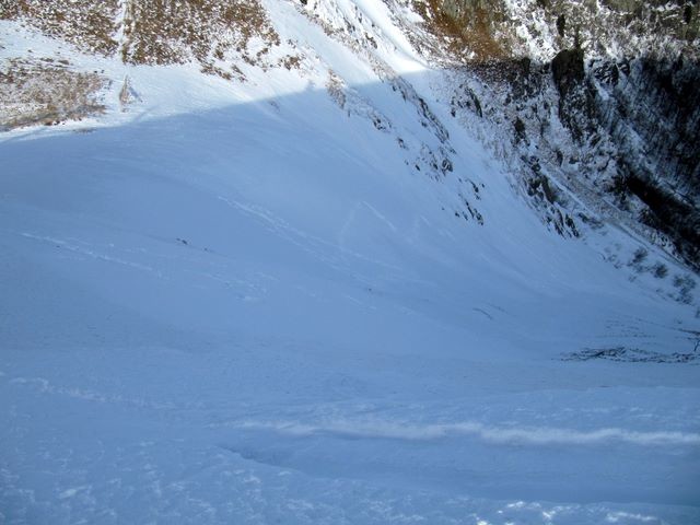Couloir de Falimont, skié ce jour.