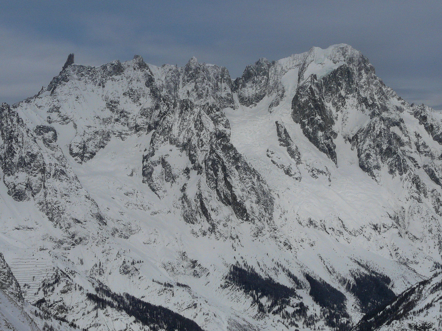 La vue depuis la crête terminale du mont Crammont