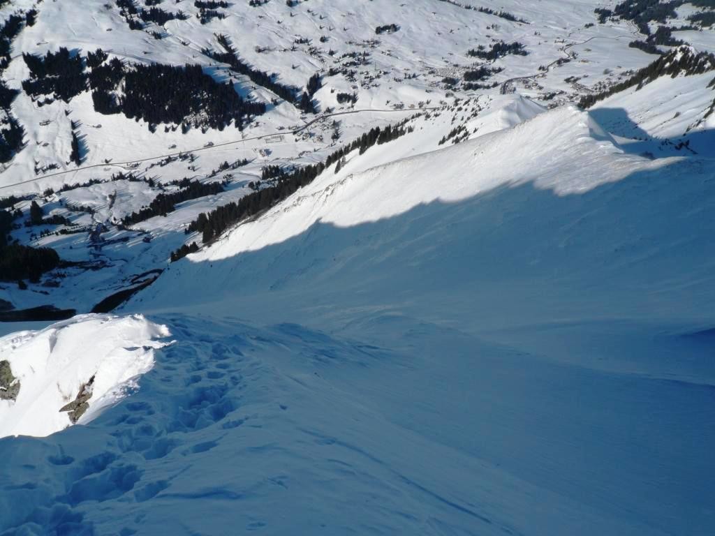 Le couloir de la combe W : non tracé