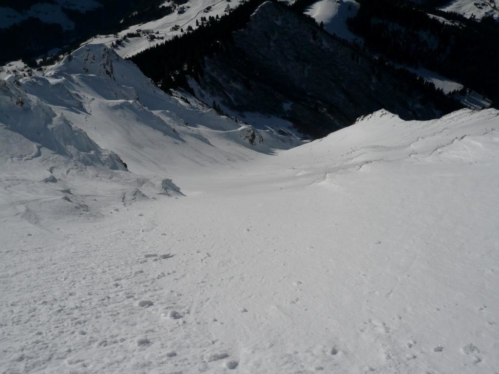 Belle neige en haut de la combe des Prés