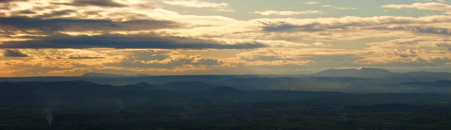 Vallée du Rhône et Dent de Retz depuis Roche Colombe