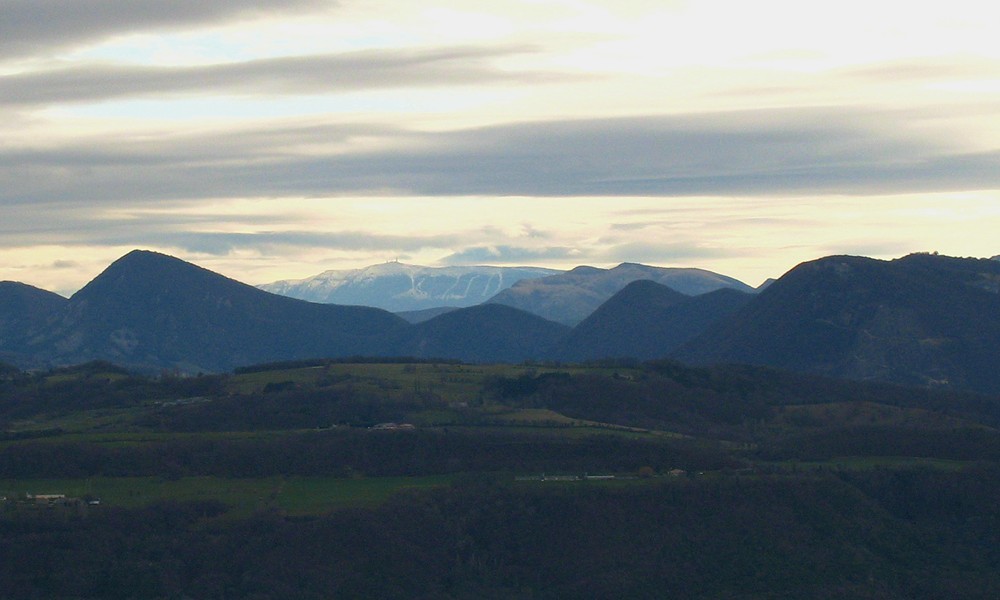 face N du Ventoux depuis Roche Colombe