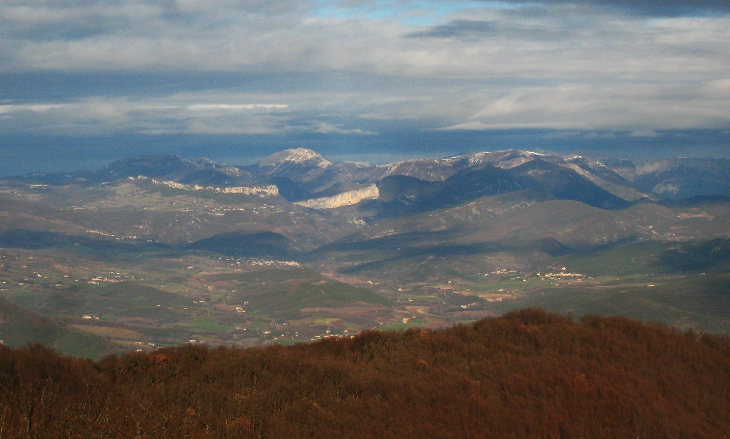 Serre Montué, Plan de Baix, Omblèze depuis Roche Colombe
