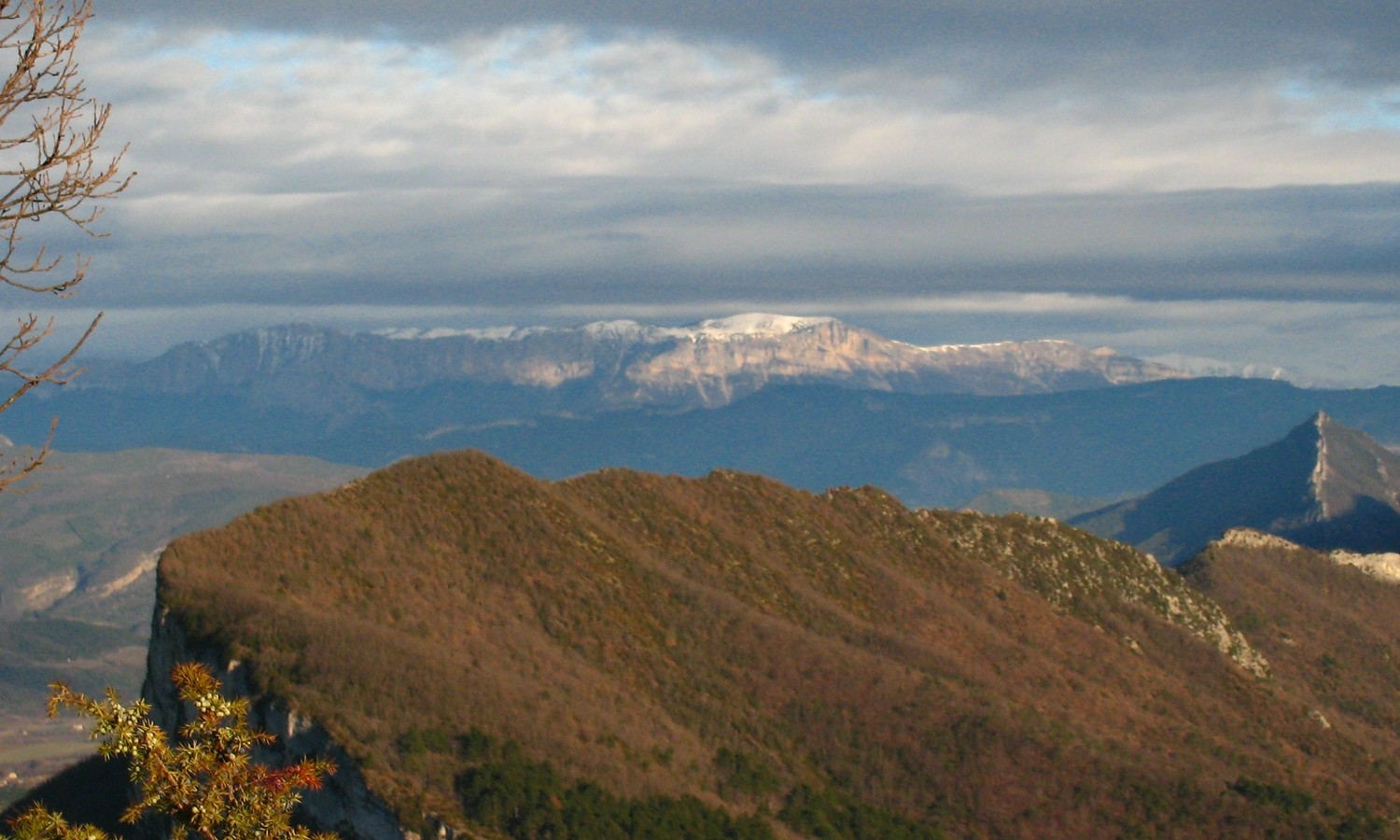 Balcon du Glandasse W depuis Roche Colombe