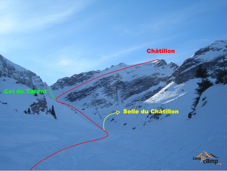 Itinéraires du Châtillon et Col du Tarent, depuis l'Etivaz