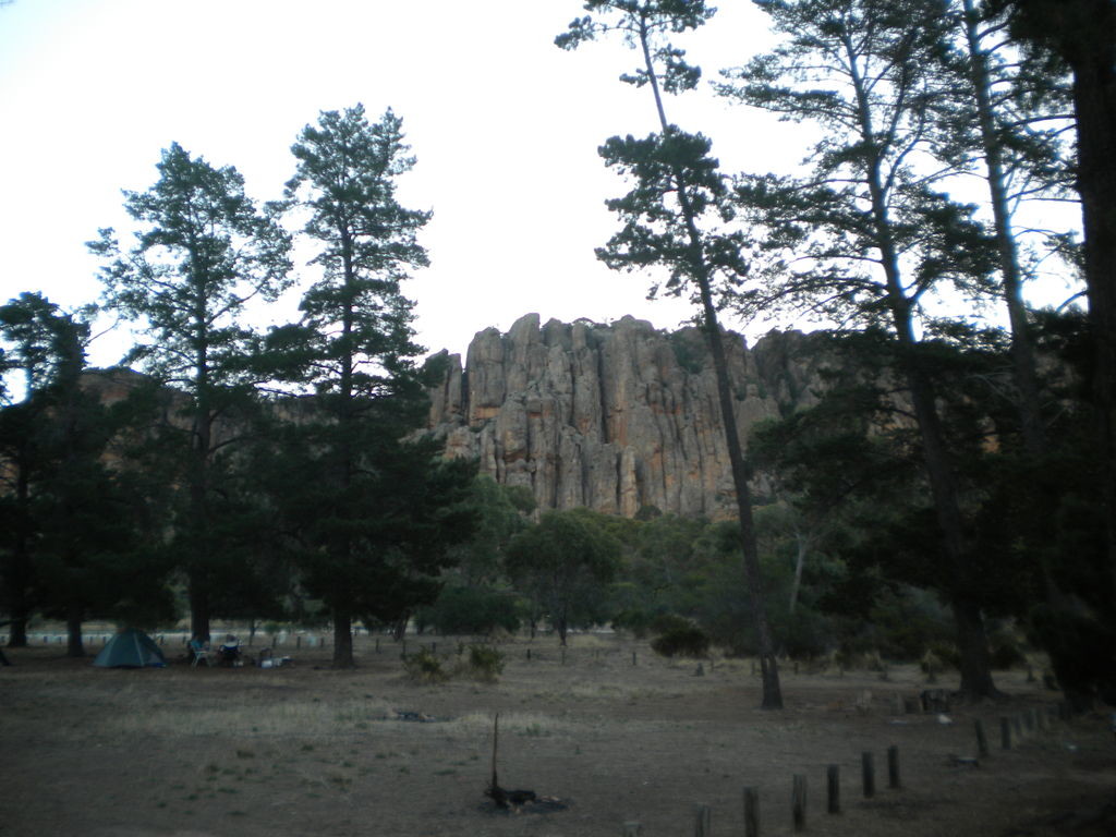 Secteur des "Organ Pipes" vu du campground "The Pine"