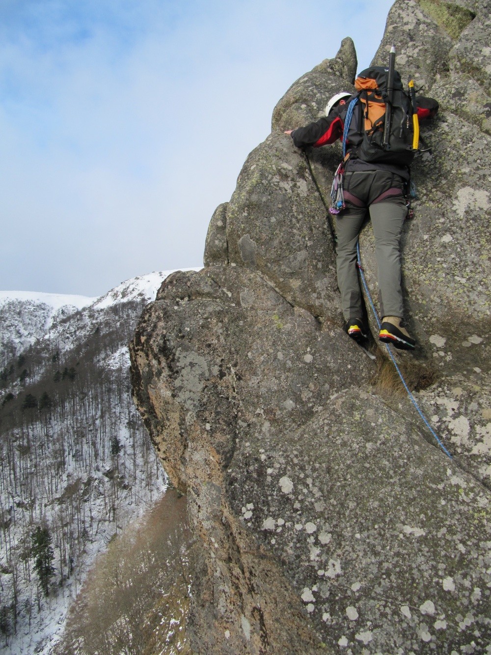 Arête des Spitzkoepfe : Dans les premiers gendarmes