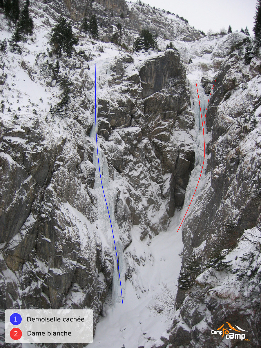 Cascades de la Demoiselle Cachée et de la Dame Blanche
