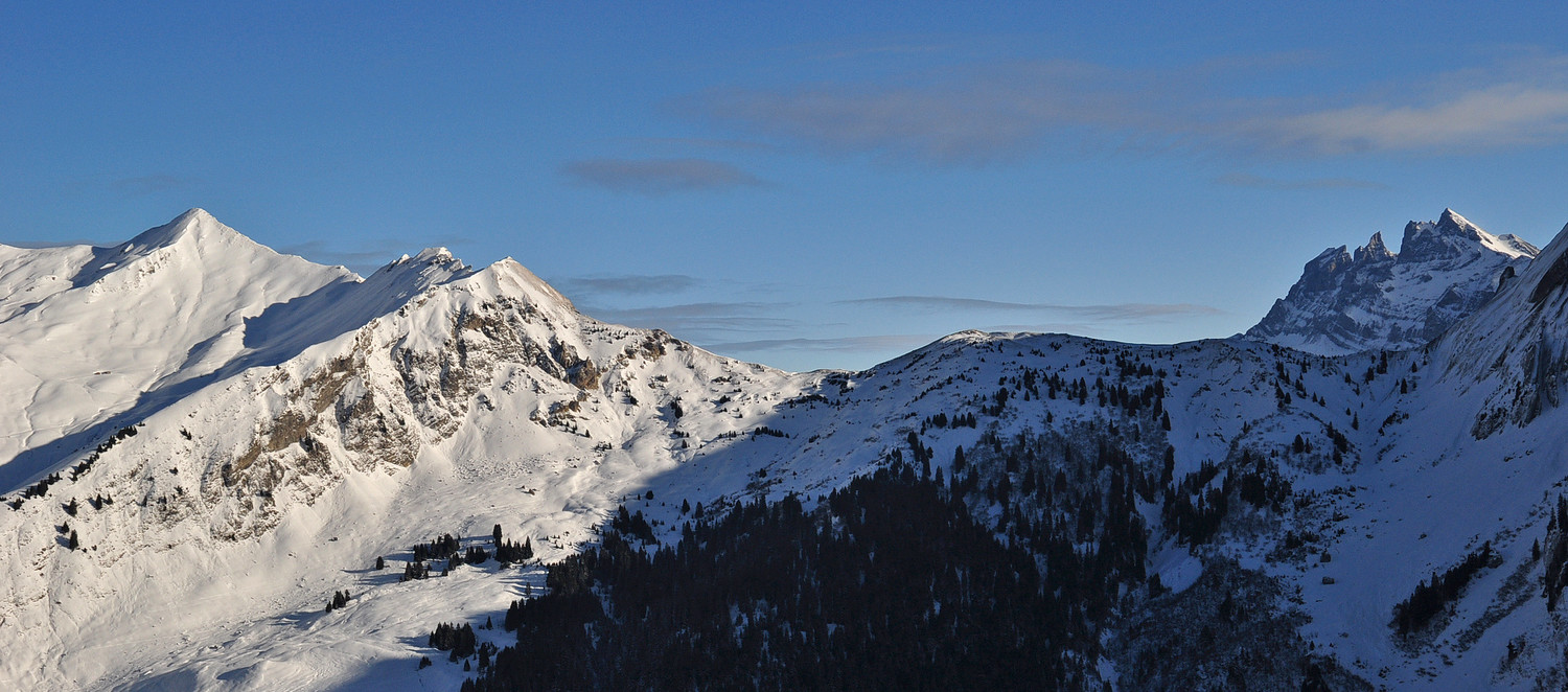 Fornet Dents du Midi depuis le sommet de Golèse