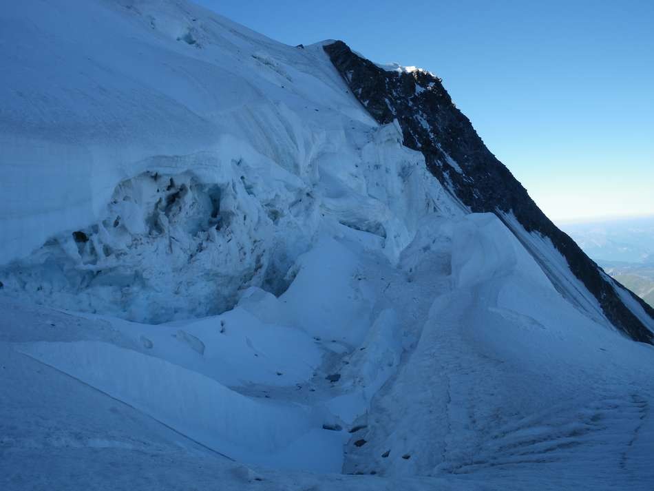 vue vers l'aiguille de Tricot