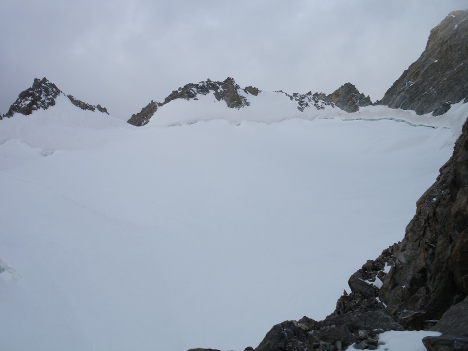 Plateau supérieur de glacier du Mt Blanc