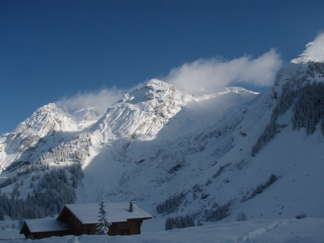 Le Rachais entre les combes de Bella Cha et Grand Crêt