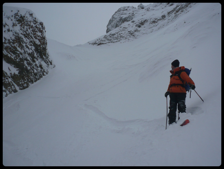 Ouverture de la combe de Sotty après être remontés au col de Balafrasse: le tout est bien stable est c'est un pur régal!