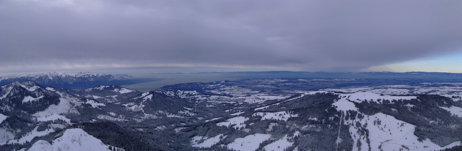 Sommet du Teysachaux: vue sur le Lac Léman