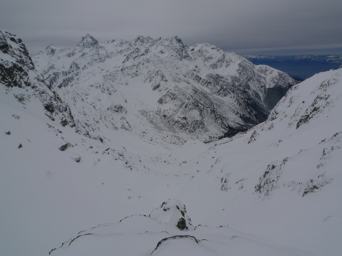 Versnat SW du col de l'aigleton, depuis le haut