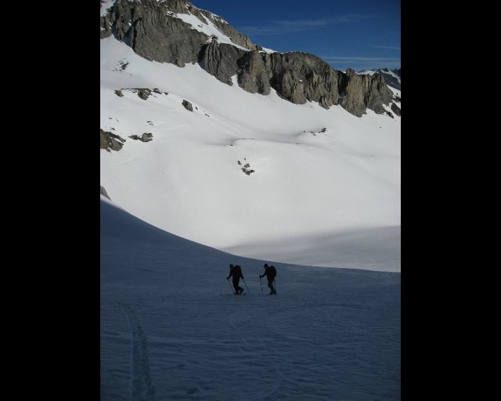A l'approche de la combe de Hautes Fenêtres