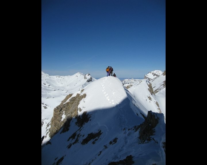 Sur l'arête N du Grand Chavalard