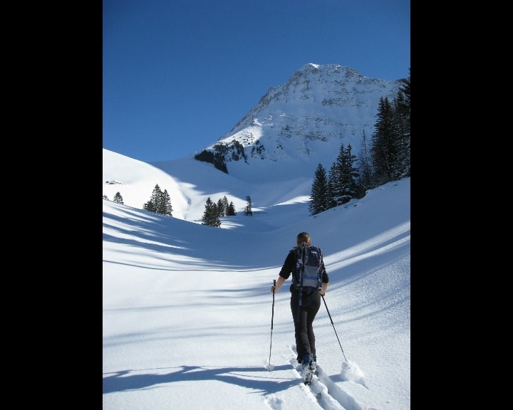 Dent de Folliéran en montant à Tissiniva