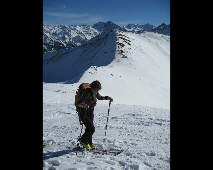 Arête finale, vue sur la Tête de la Payanne