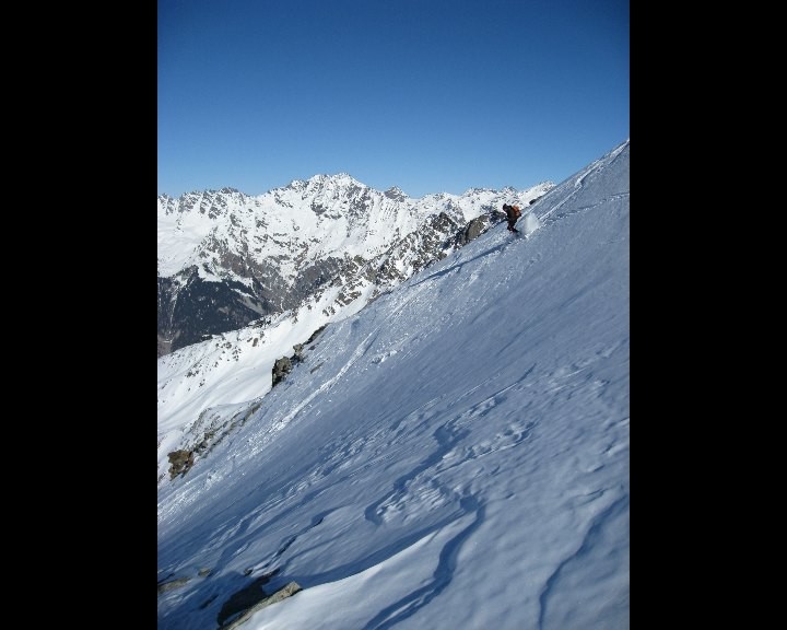 Descente du Rogneux, arête NW