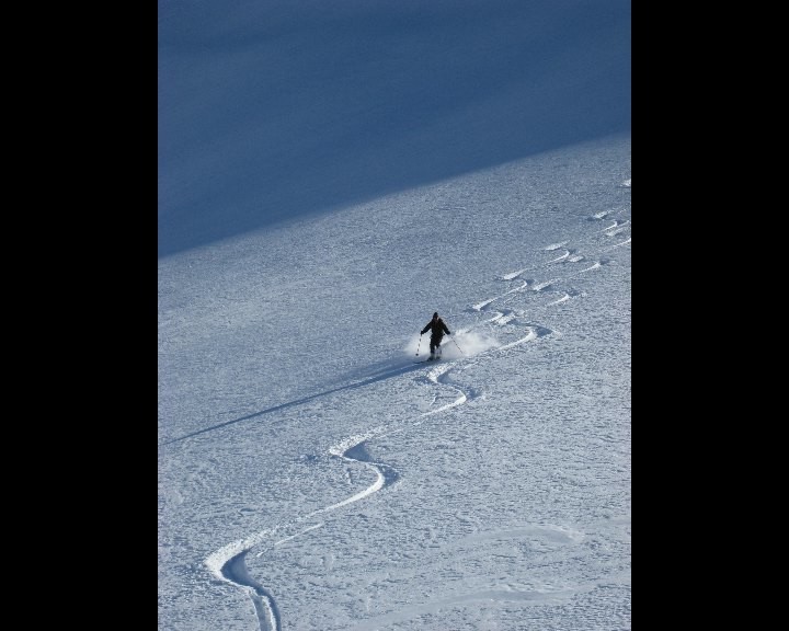 Descente magique du versant N du Rogneux