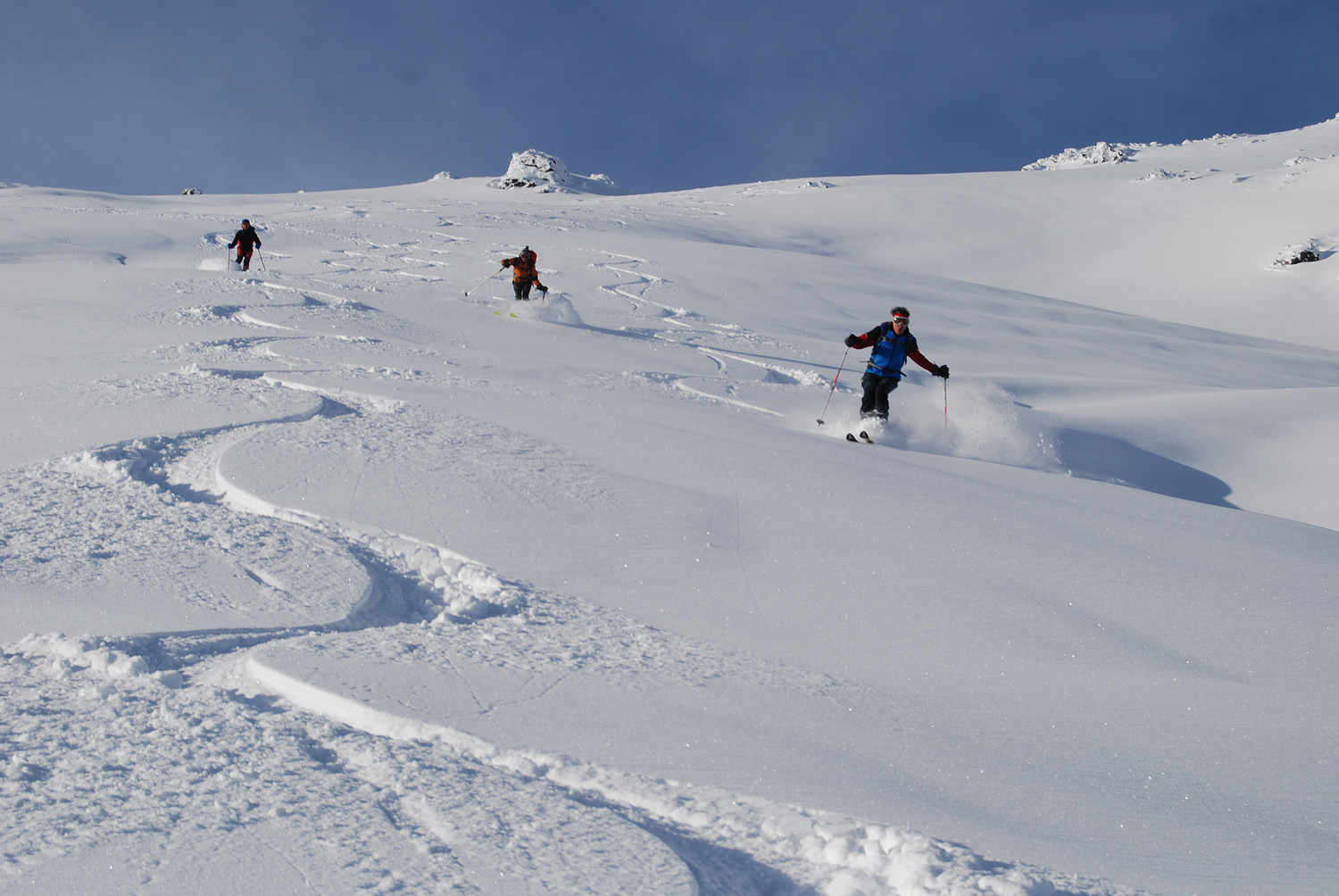 In discesa dal Monte Sattaron 2716 m.