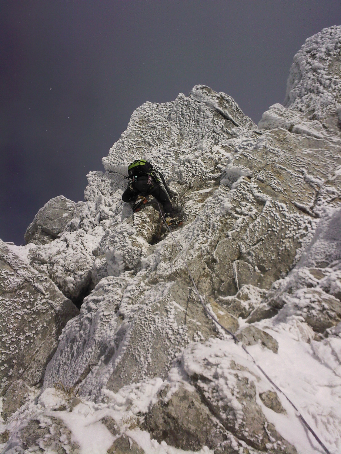 cornafion arête sud - David en action