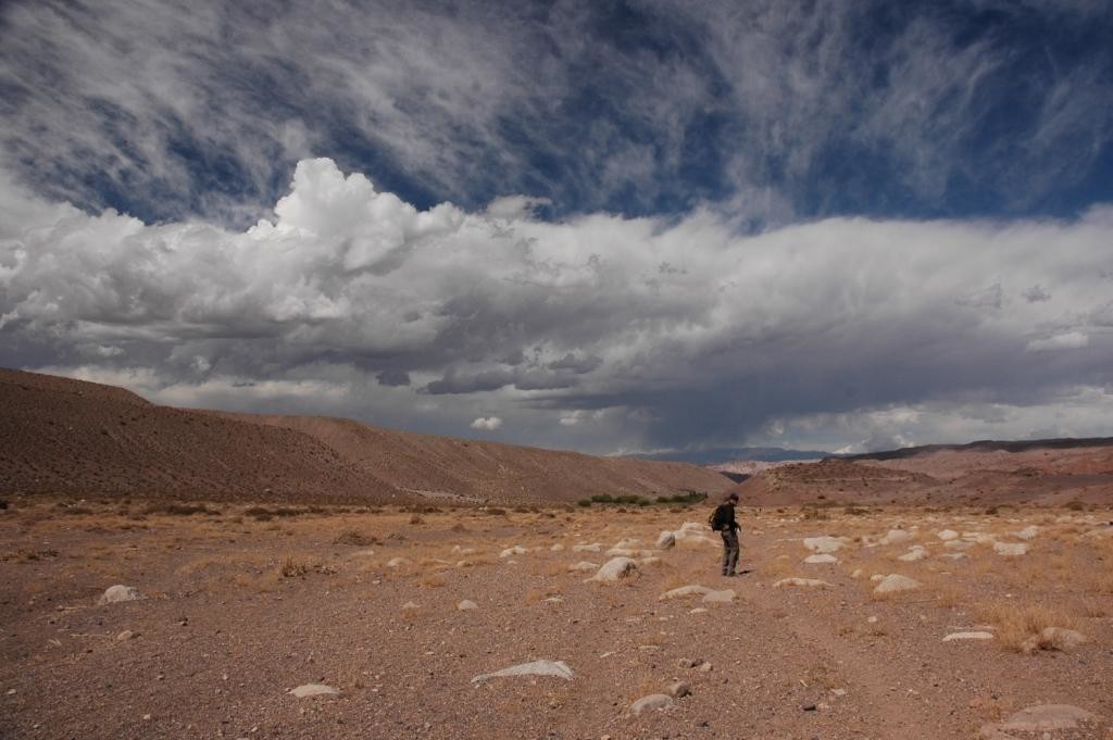 En el llano, cerca del puesto de Santa Anna