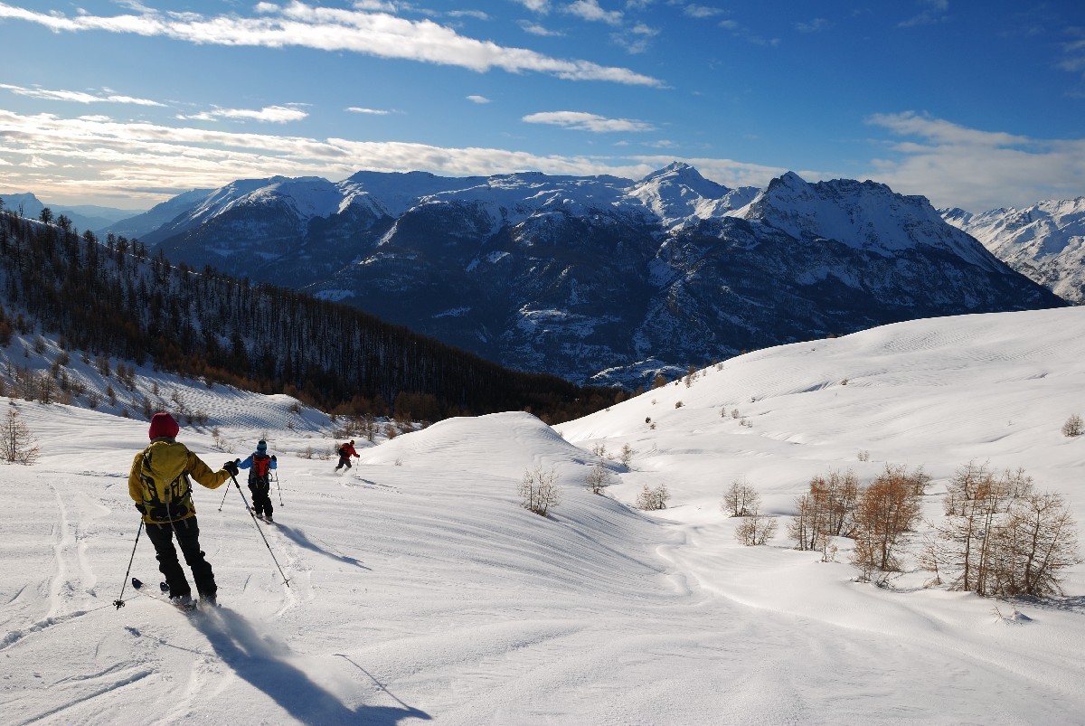 Descente versant W de la Tête de Moussière