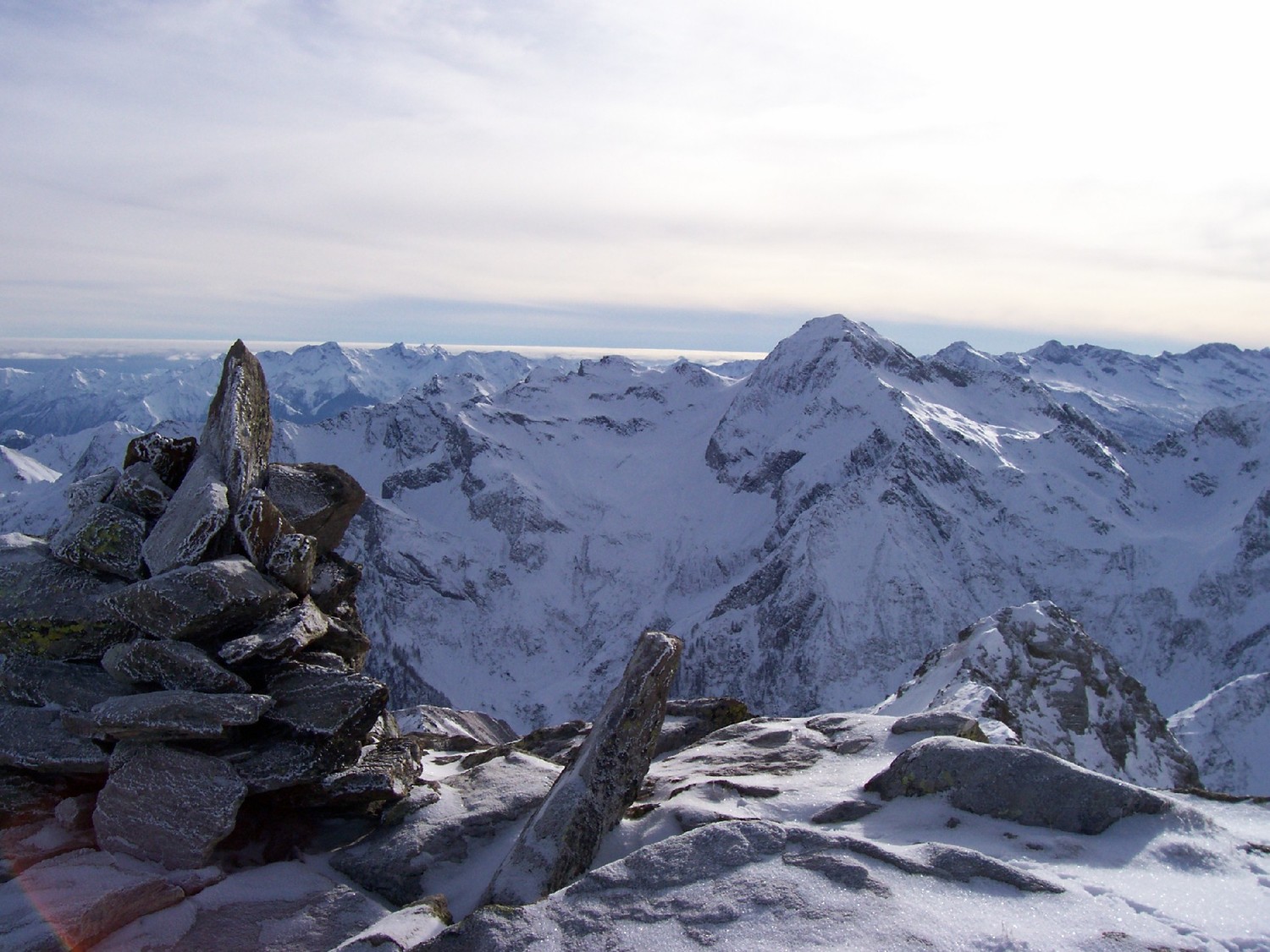 magnifica vista dalla cima