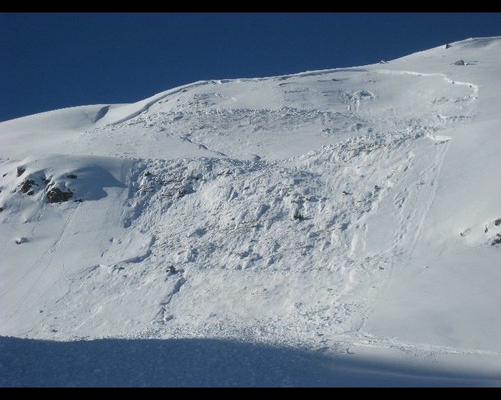 Avalanche de la Payanne à Bruson 03.01.2010