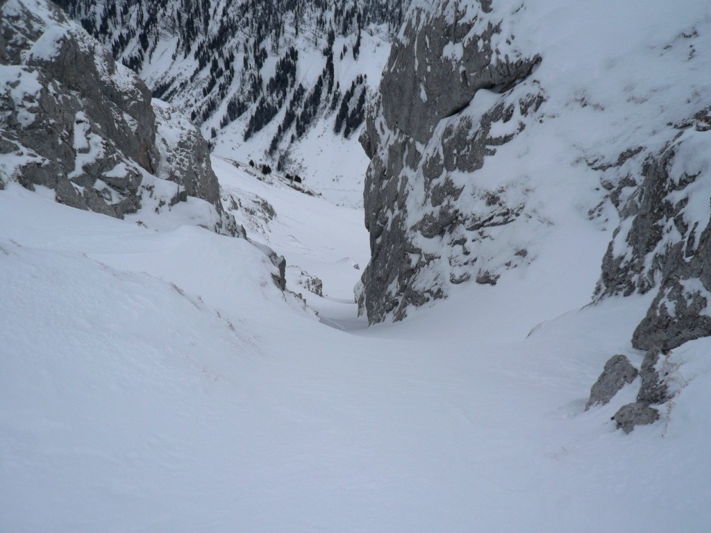 Le couloir SE de Sur l'Enfer en super neige