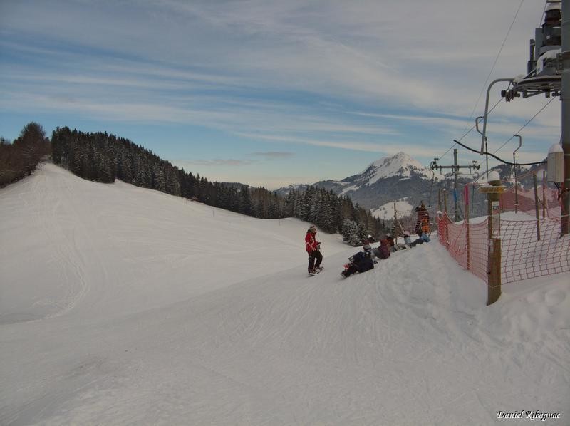 Départ par les pistes des Pléiades