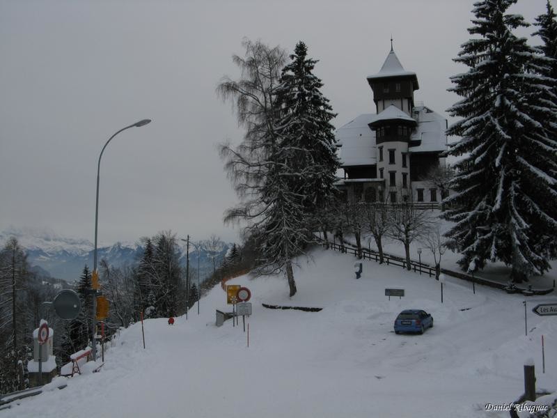 Sonloup, début de la piste de luge
