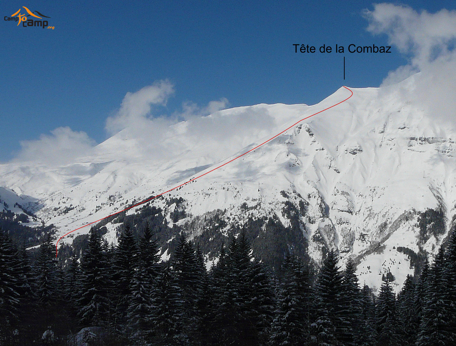 Tête de la Combaz depuis les Contamines