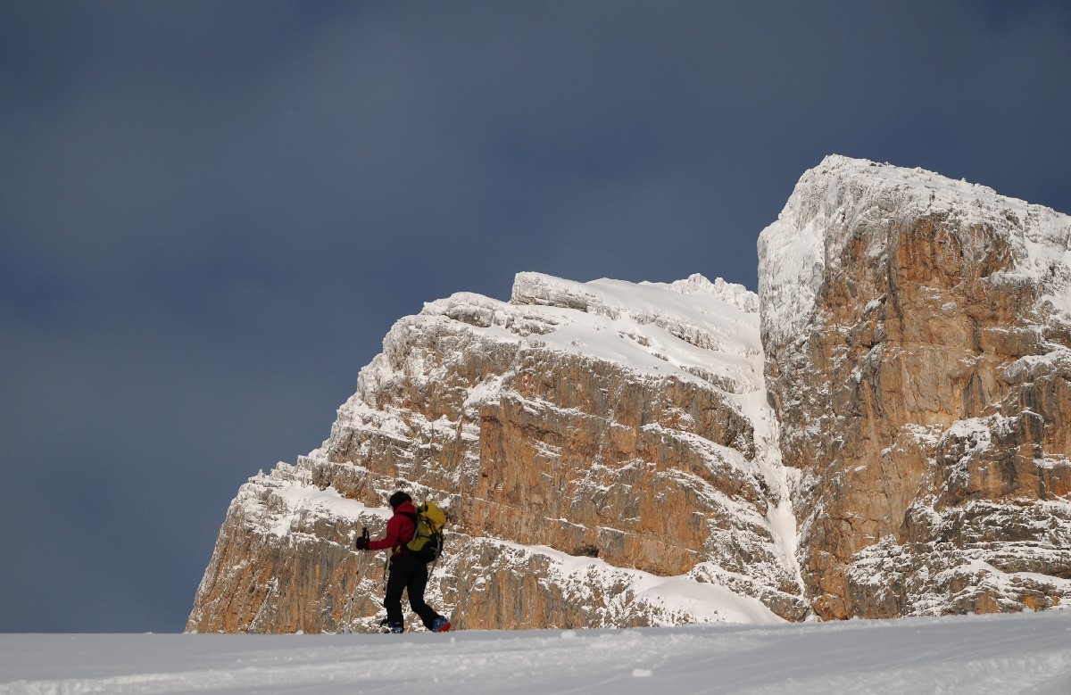 Montée à Balafrasse, au fond la Pointe du Midi