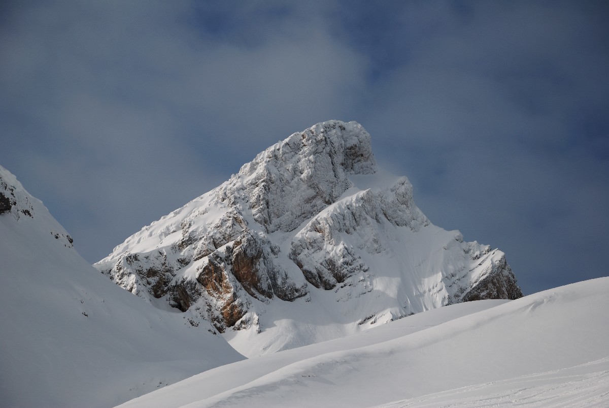 Pointe Blanche vue de la combe de Balafrasse