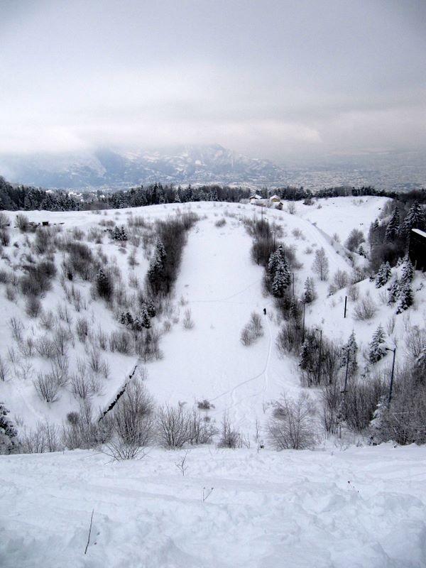 Ma première piste olympique. Ca ne me fait aucun effet.