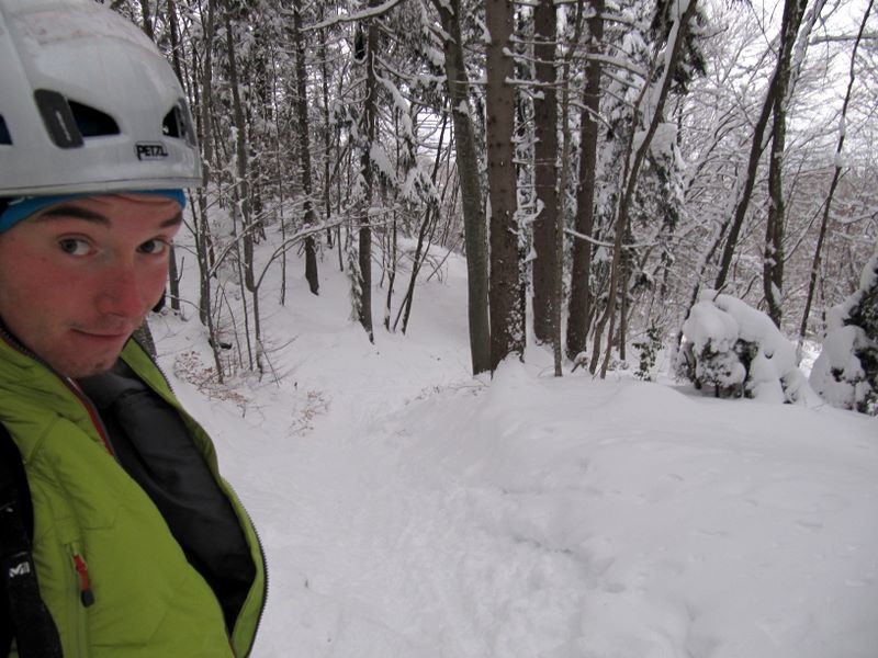 Encore du ski cross en forêt...
