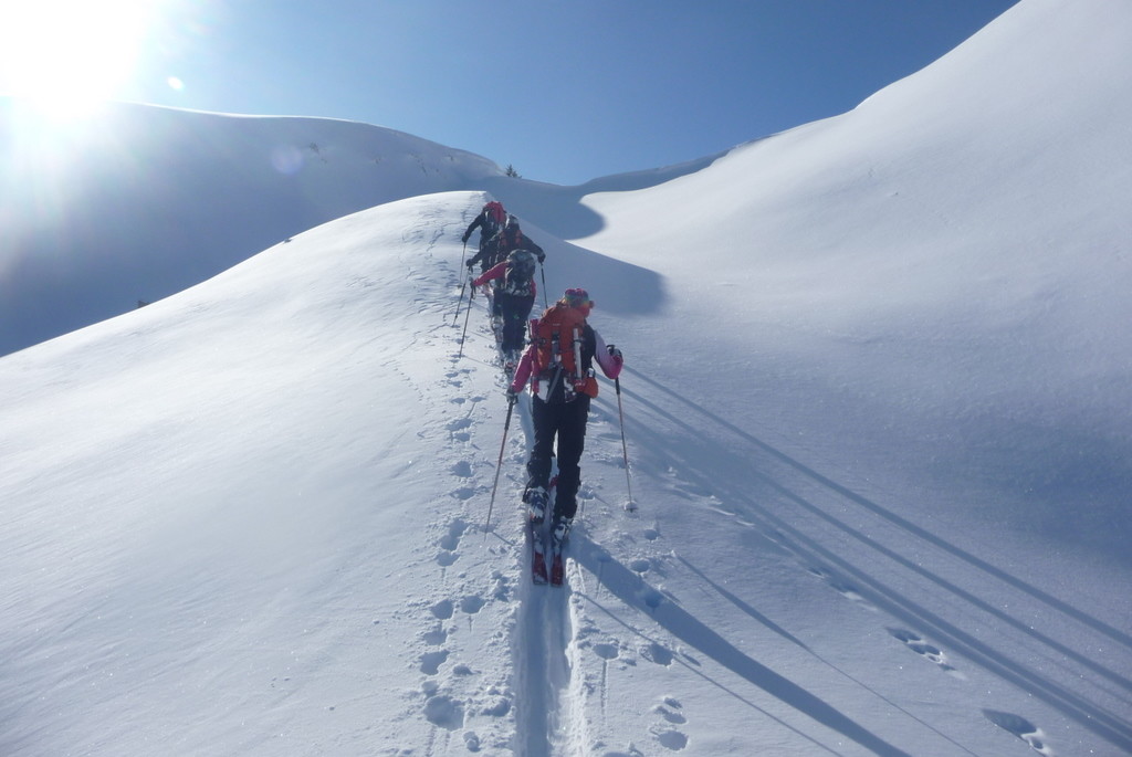 Montée vers le col