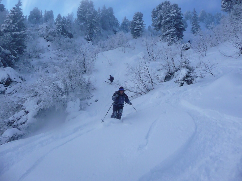 Descente ds les pentes nord-est