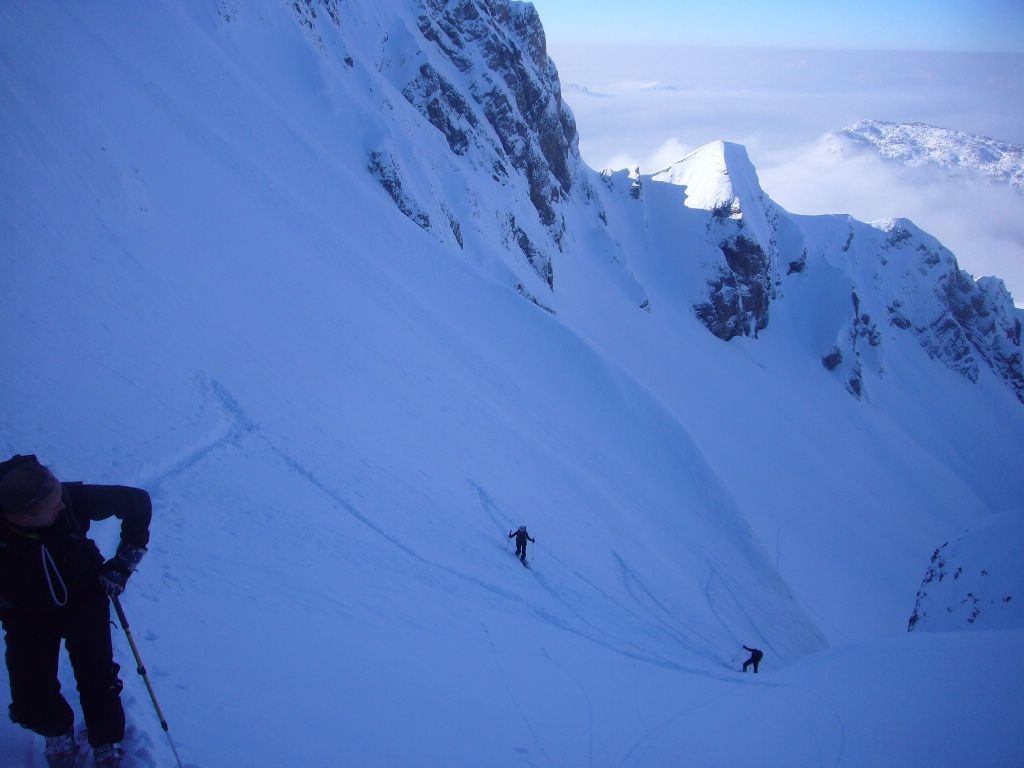 dans le haut de la combe