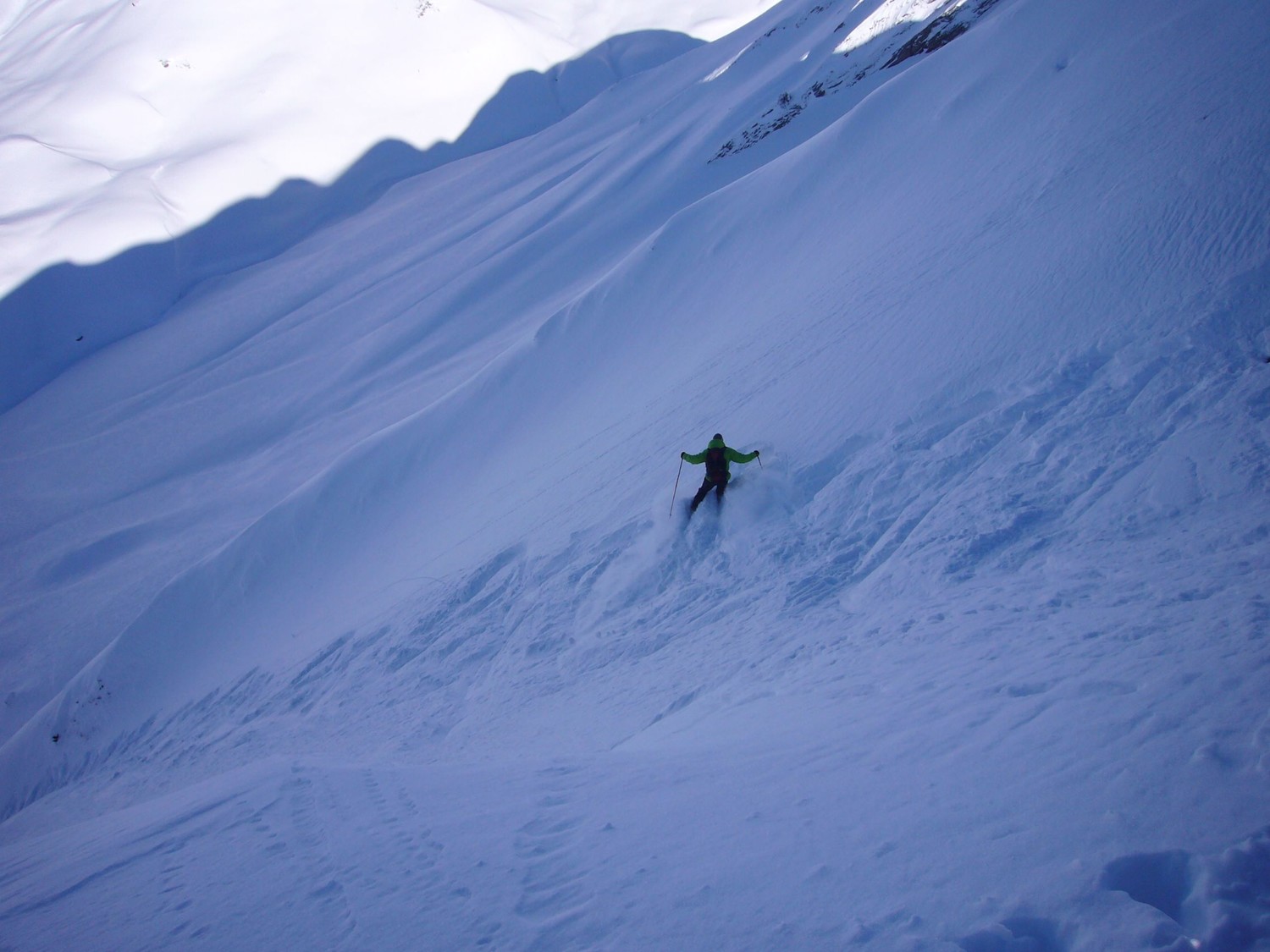 une neige profonde mais pas si facile