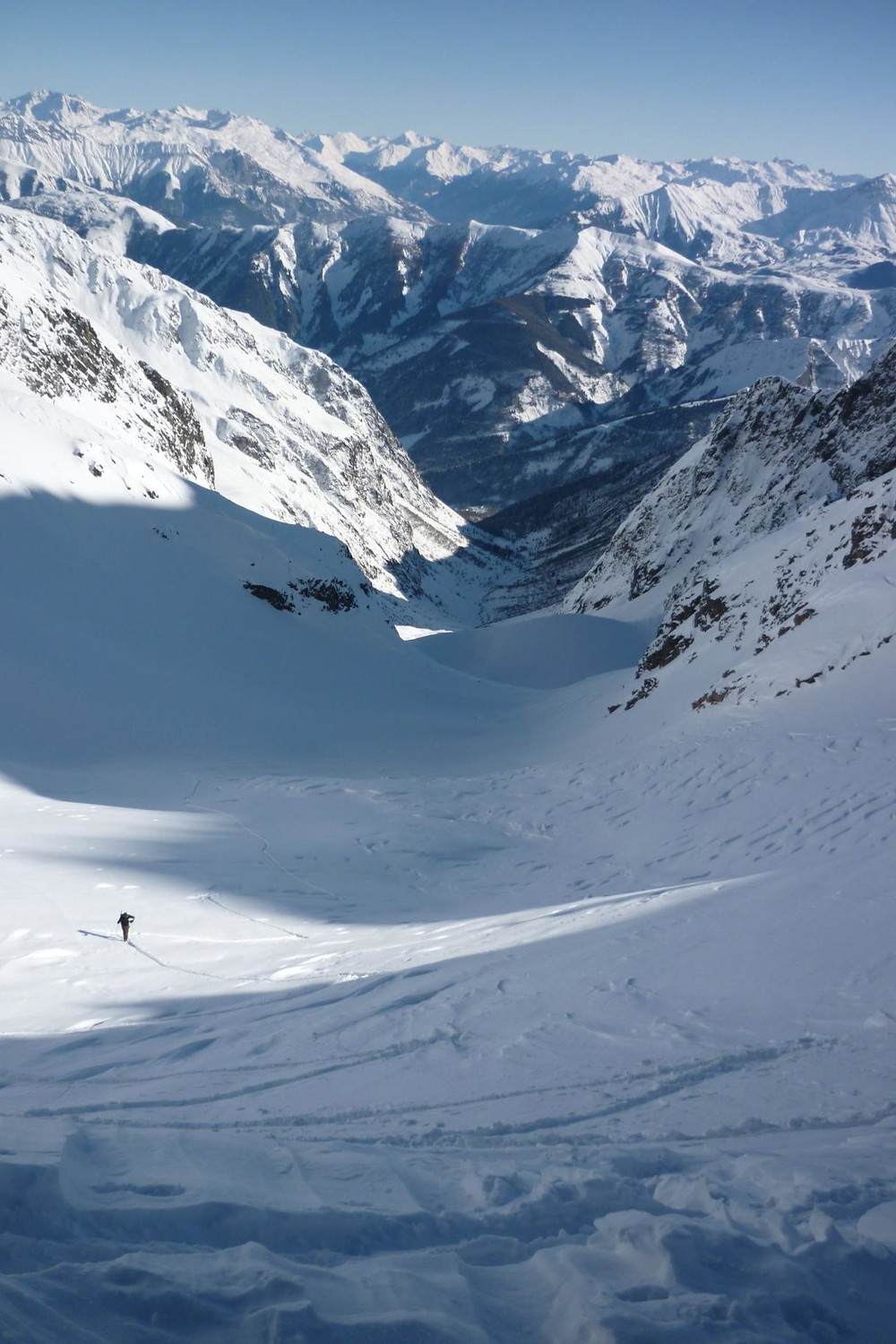 Du col, vu sur l'ititnéraire
