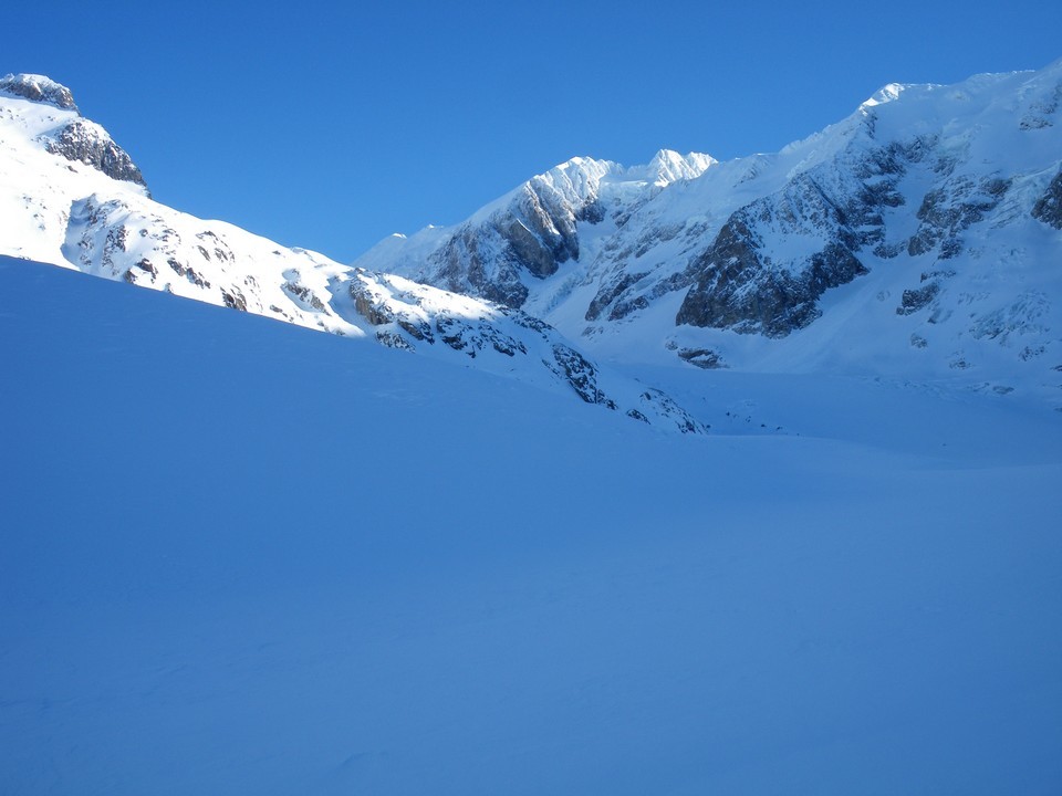 Vue sur le glacier de Tré la Tête