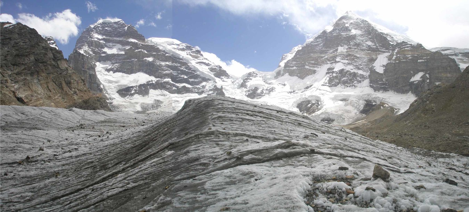 Pics Engels et marx, début du glacier