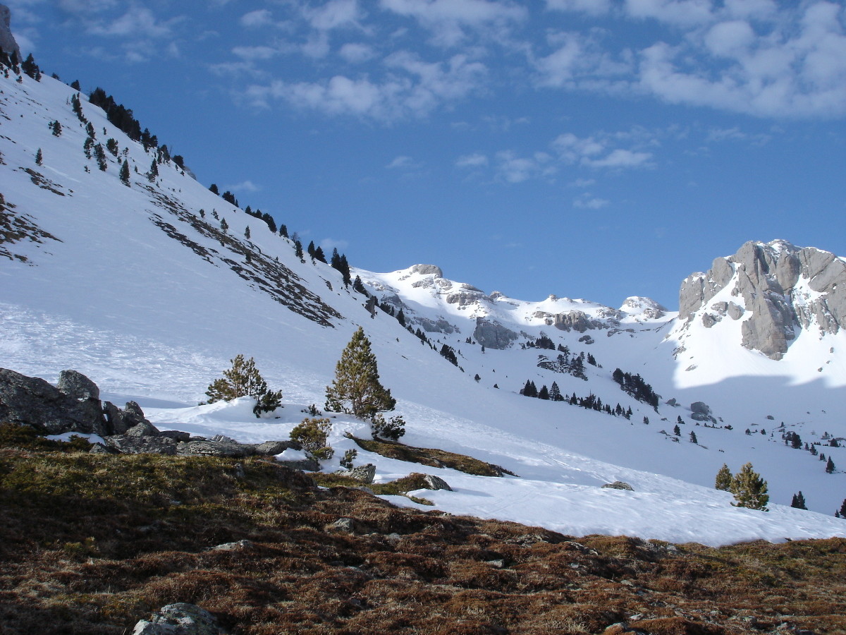 Montée dans le vallon de d'Anaye