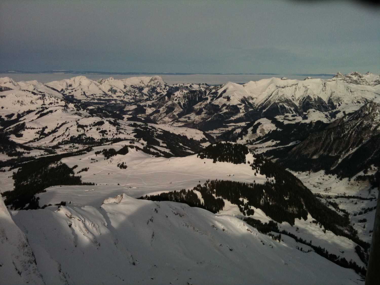 Pra Cornet, depuis le sommet