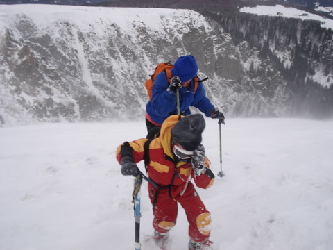 sortie du couloir, surprise changement de temps
