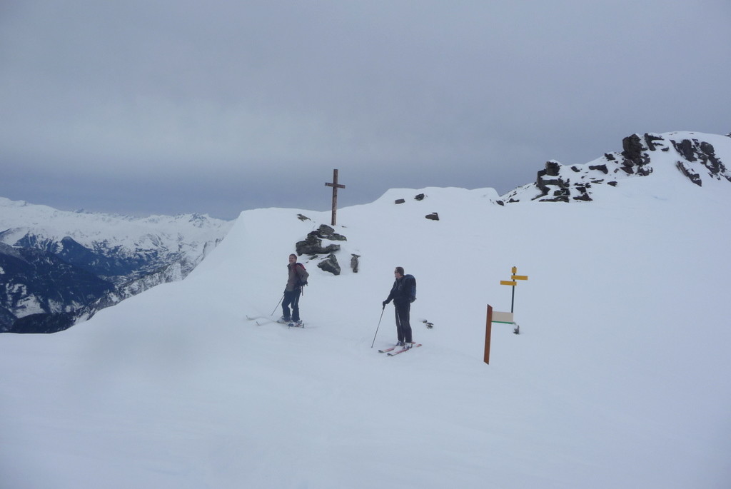 Arrivée au col de Pierre-Blanche